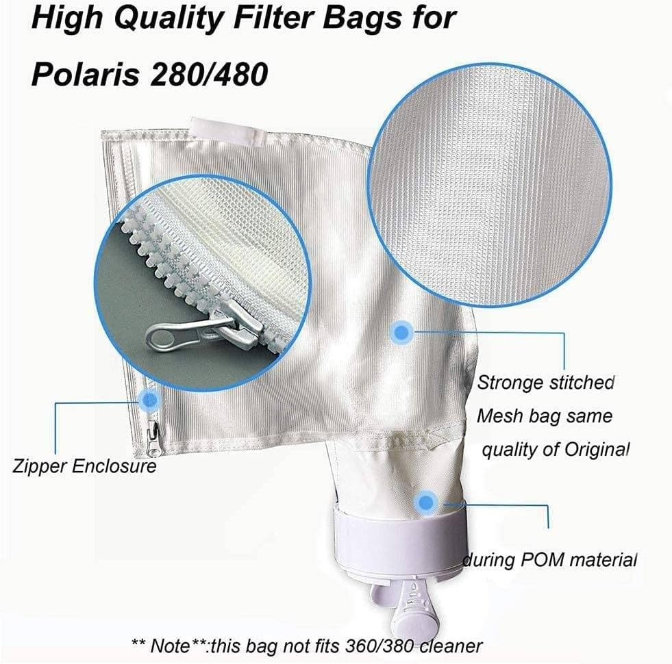Spa Part Nylon Mesh Pool Cleaner All Purpose Bag – Fits Polaris 280, 480 Cleaner