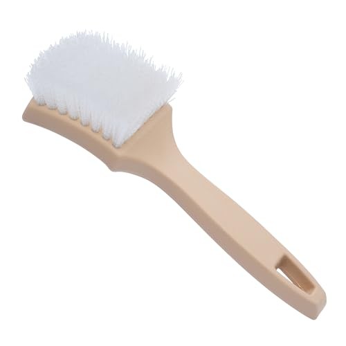 8.5 Inch Multi-Purpose White Nylon Utility Scrub Brush – 8.5&Prime; White and Beige