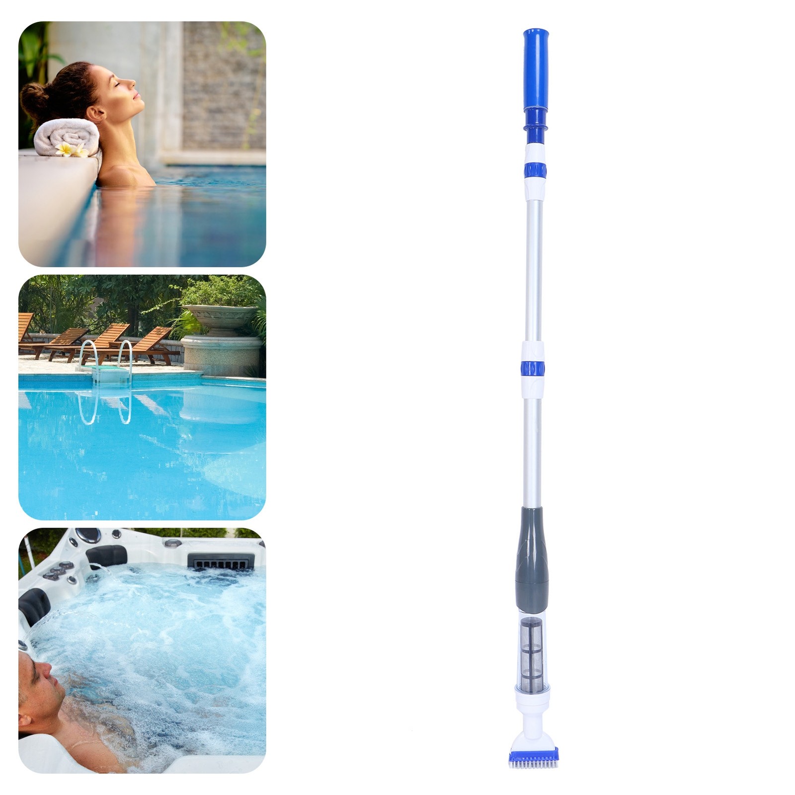 Electric Vacuum Cleaner Battery Powered Swimming Pool Cleaner For Floor Wall