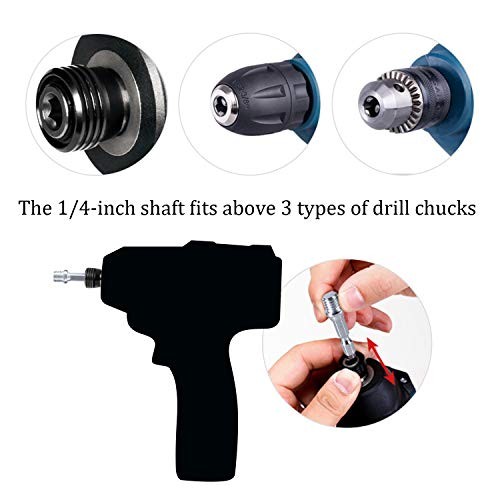 Drill Power Brush Tile Scrubber Scouring Pads Cleaning Kit, Includes 4 Inch