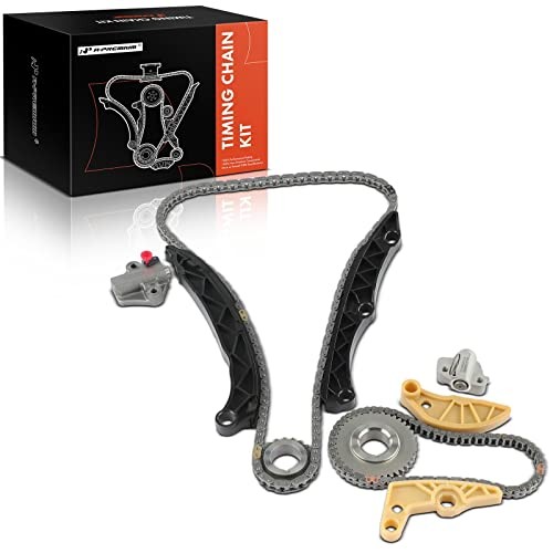 Engine Timing Chain Kit W/Tensioner [fits DOHC, 4Cyl 2.4L] Compatible with