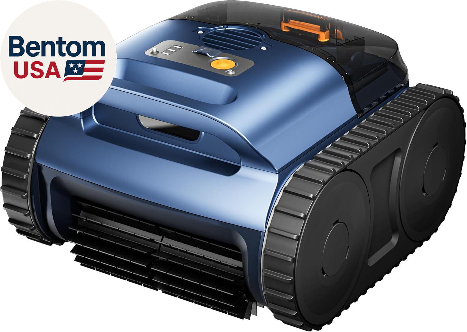 RERIOU Cordless Robotic Pool Vacuum, Pool Cleaner with Track Drive, Sonar Naviga