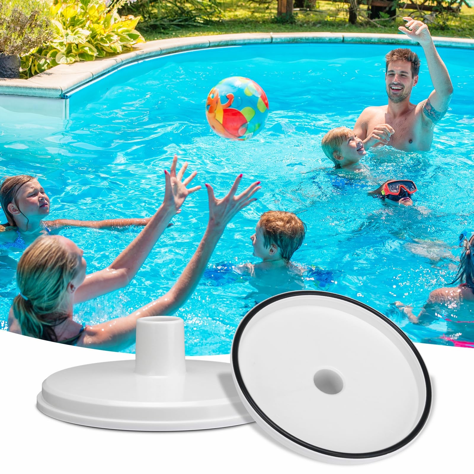 SP1106 Pool Skimmer Vacuum Plate for Hayward Swimming White