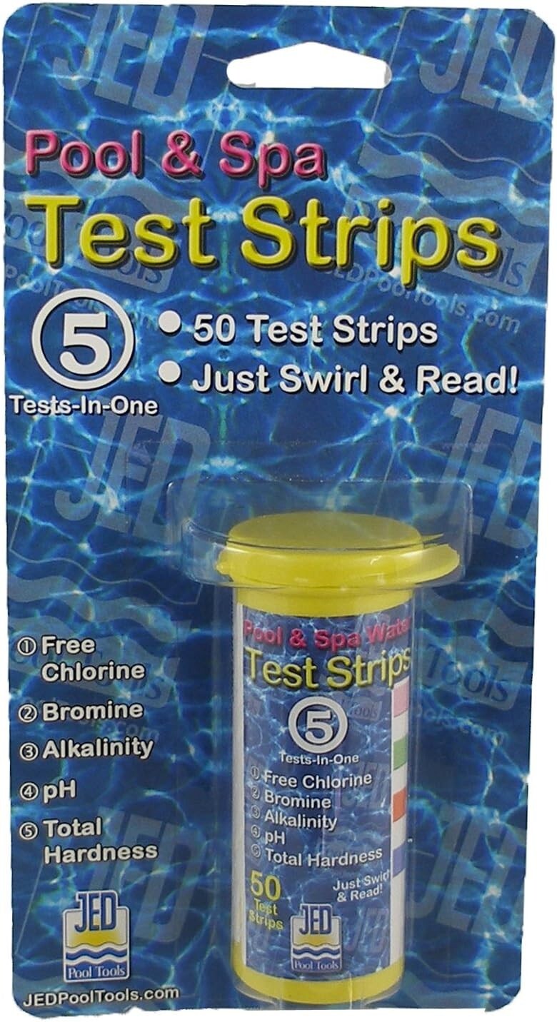 JED 00-IT490 5-Factor Water Test Strips for Swimming Pool & Spa, 50 Count