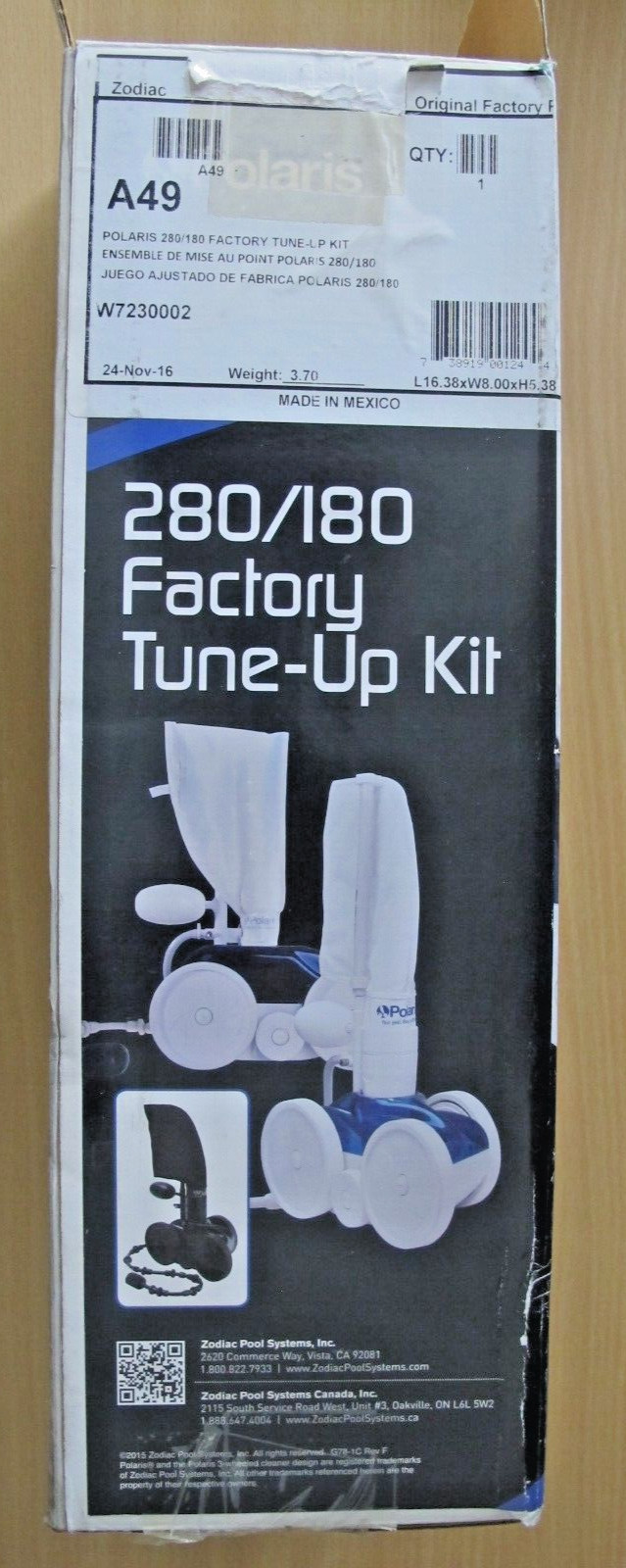 Polaris 280 BackMax Pressure Side Pool Cleaner Factory Tune-Up Kit K49 Unused