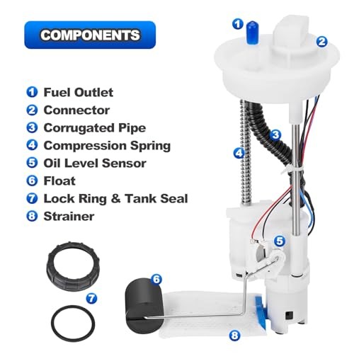 2205502 Electric Fuel Pump Assembly with Tank Seal Compatible with Polaris RZR