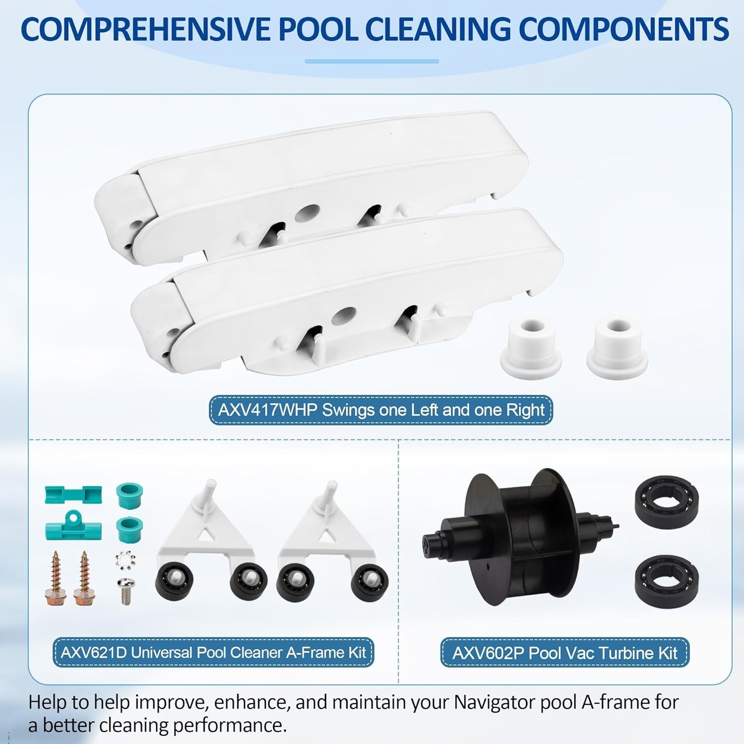 Hayward Pool Vac XL/Navigator Pro A-Frame and Pod Tune-Up Kit Replacement