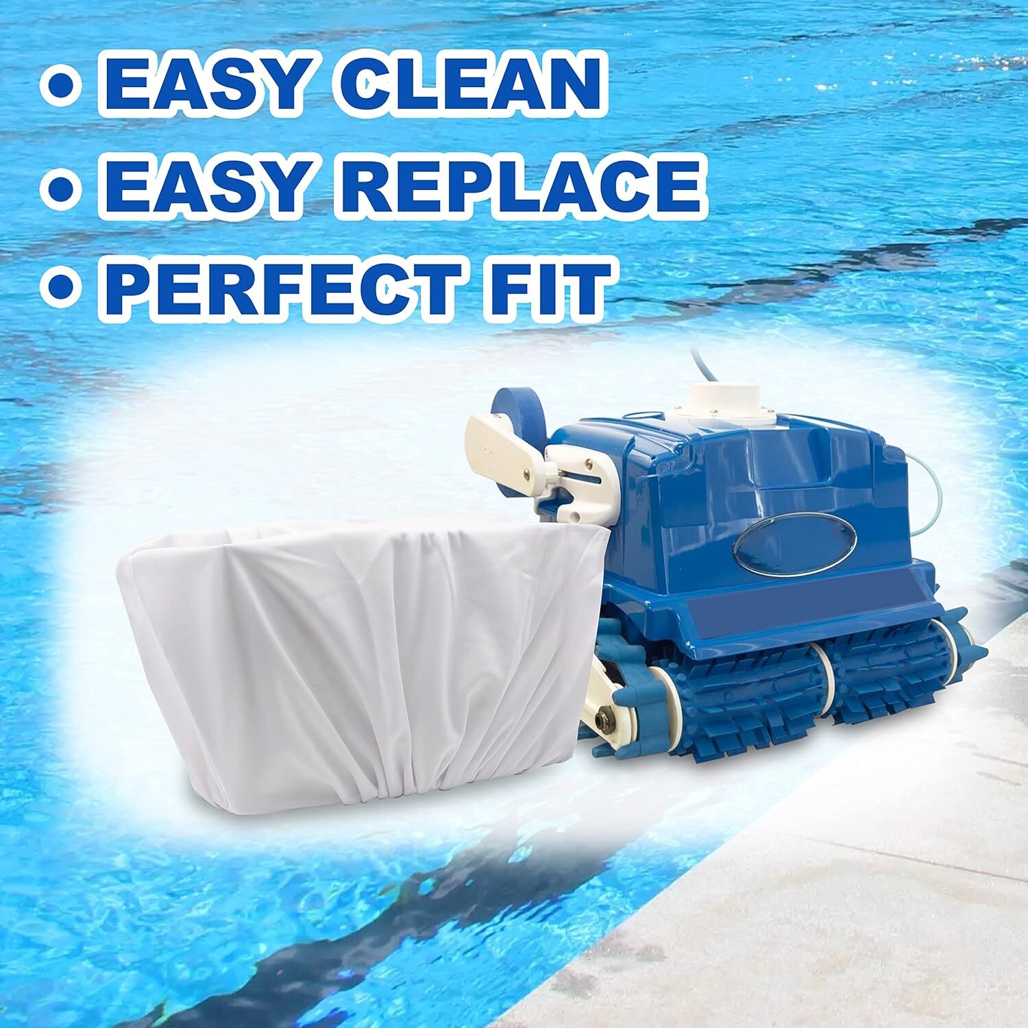 A8111PK/8111/8101 Pool Cleaner Fine Filter Bag Replacement for Aquabot Pool