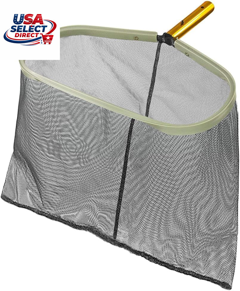 Heavy Duty Leaf Rake Pool Skimmer with Ultra Fine Mesh