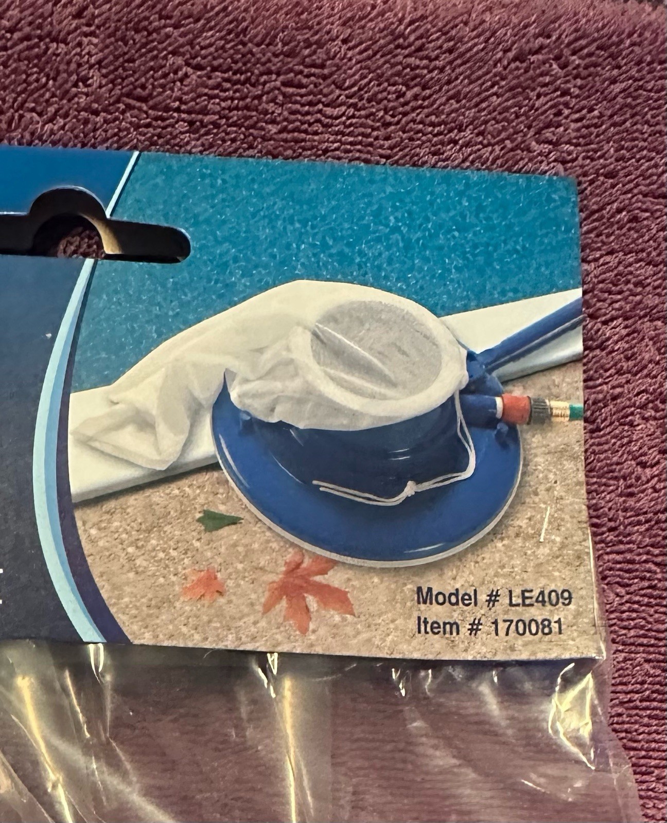 Aqua EZ Leaf Eater 15” Pool Vacuum Accessory Model # LE409 Item: 170081 SEALED