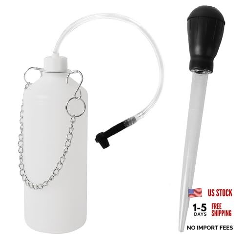 0.8L Brake Bleeder Vacuum Pump Kit, Fluid Extractor, Master Cylinder Bleeder