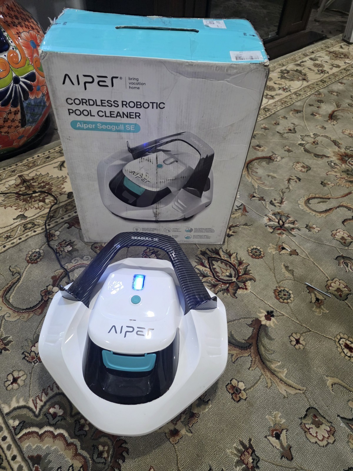 AIPER Seagull SE Cordless Robotic Pool Cleaner – White