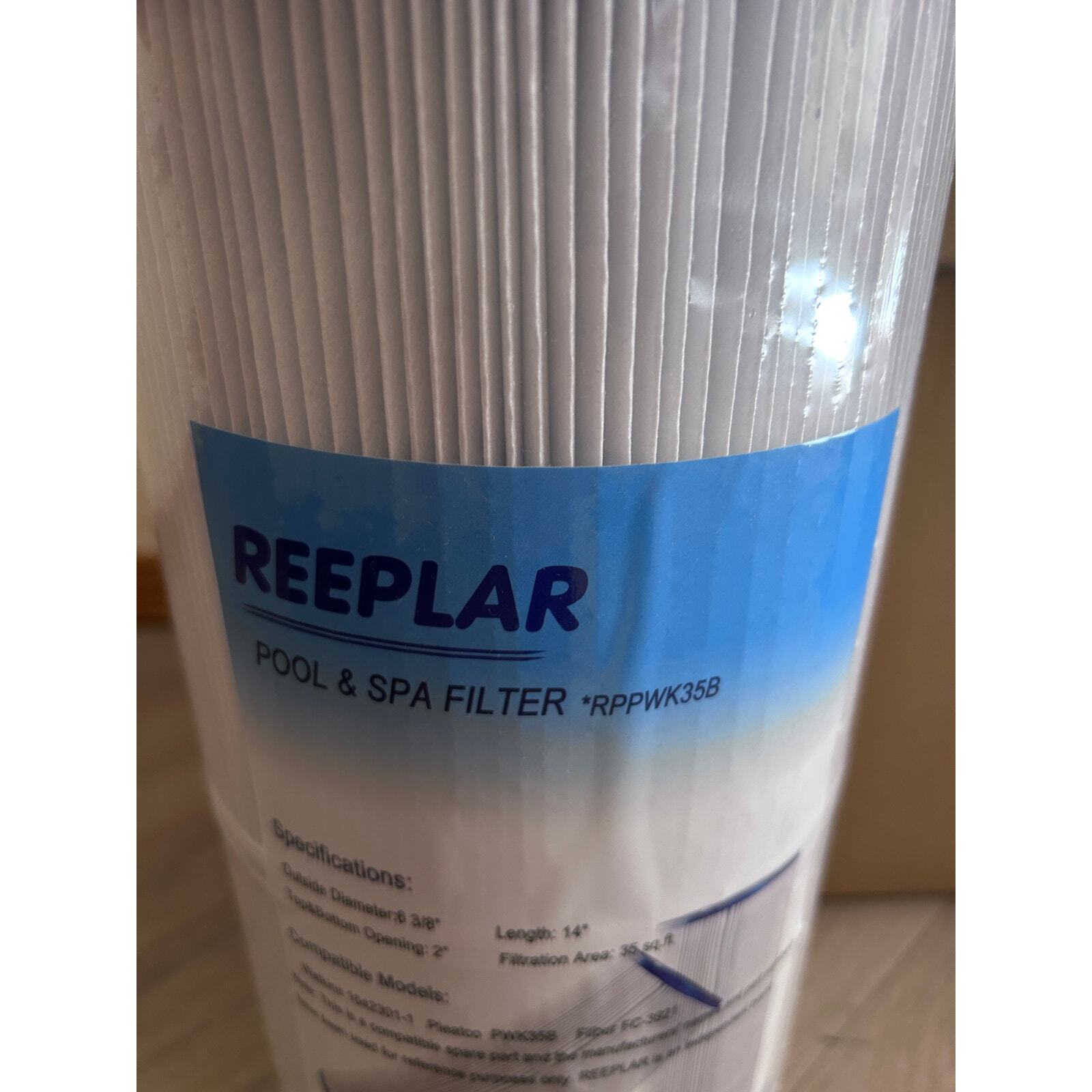 Set of 2 REEPLAR R PPWK 35B Pool & Spa Filter Open Box, One still in Wrapper