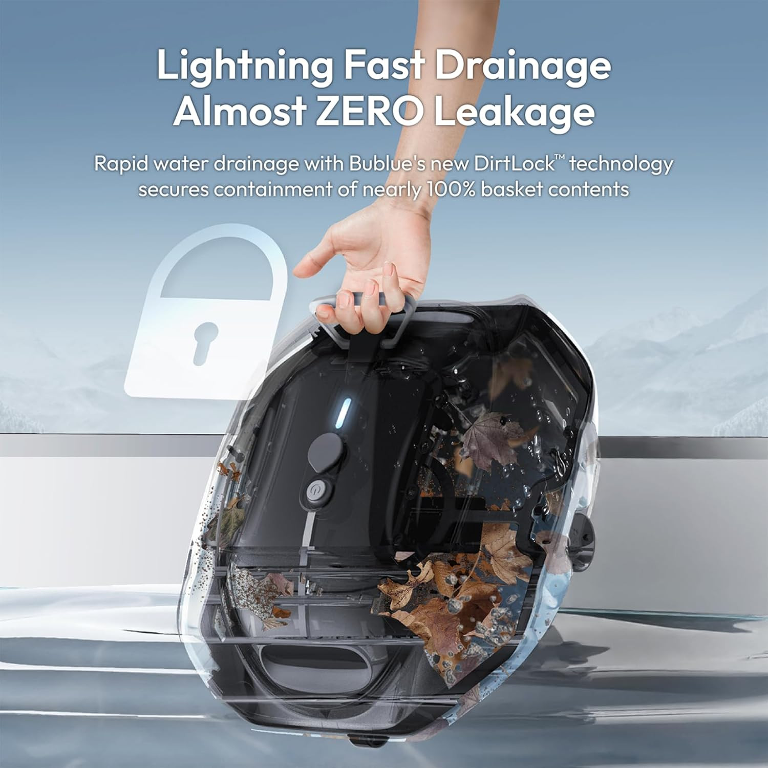 Bubot 300P Robotic Pool Cleaner, Cordless Pool Vacuum with Industry Leading Suct