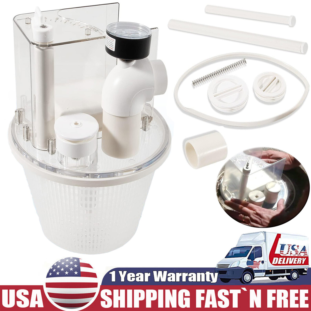 for Pentair R211100 Vac-Mate Pool Cleaner Dispenser Box fit Certikin, Filtrite