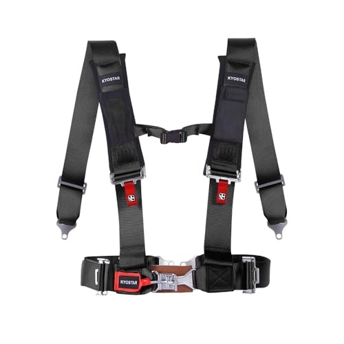 4 Point Harness 3 Inch with Ultra Soft Heavy Duty Black – 4 Point 3 Inch