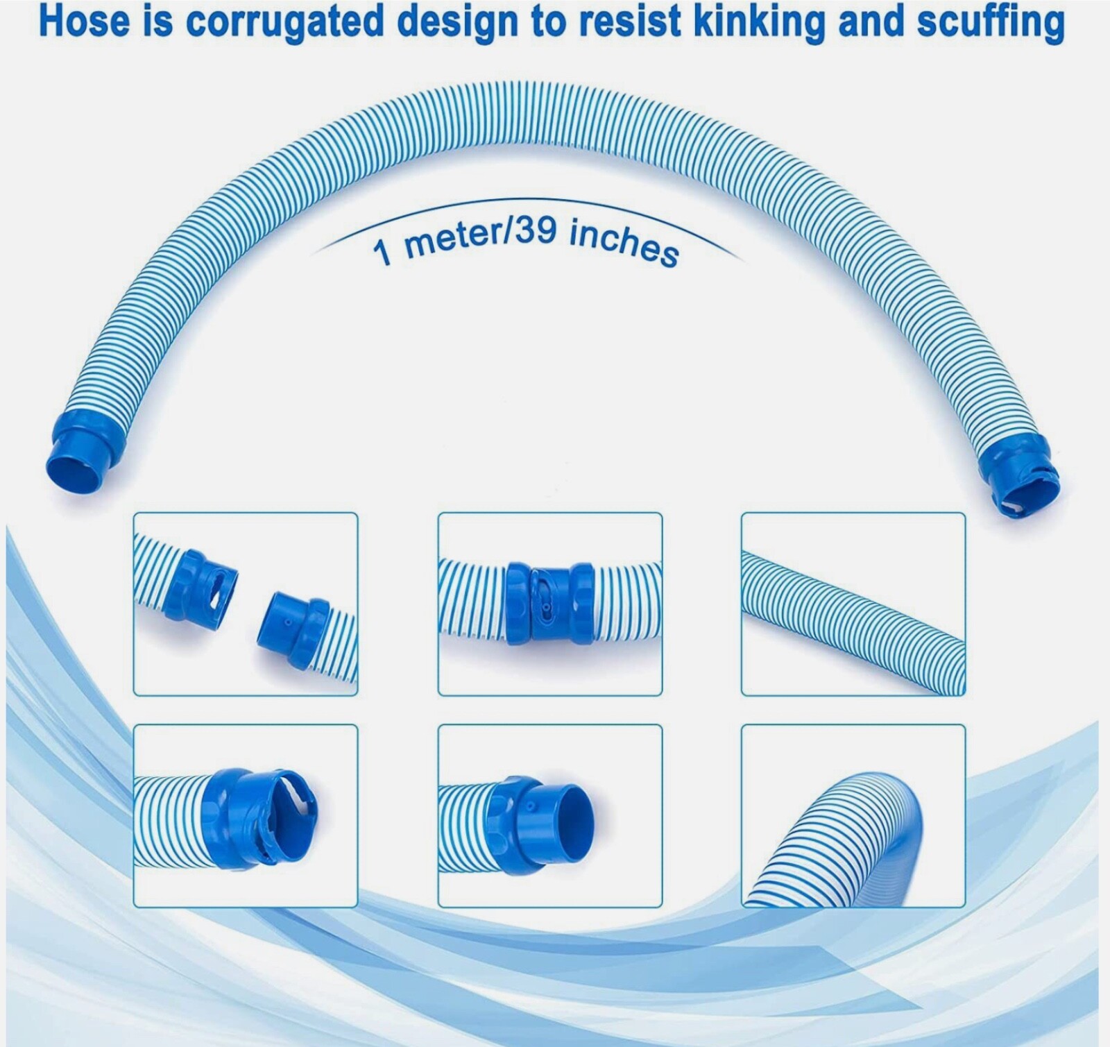 4 PCS For Mx6 Mx8 Pool Cleaner Lock Hose Replacement Kit Pool Cleaner Hose