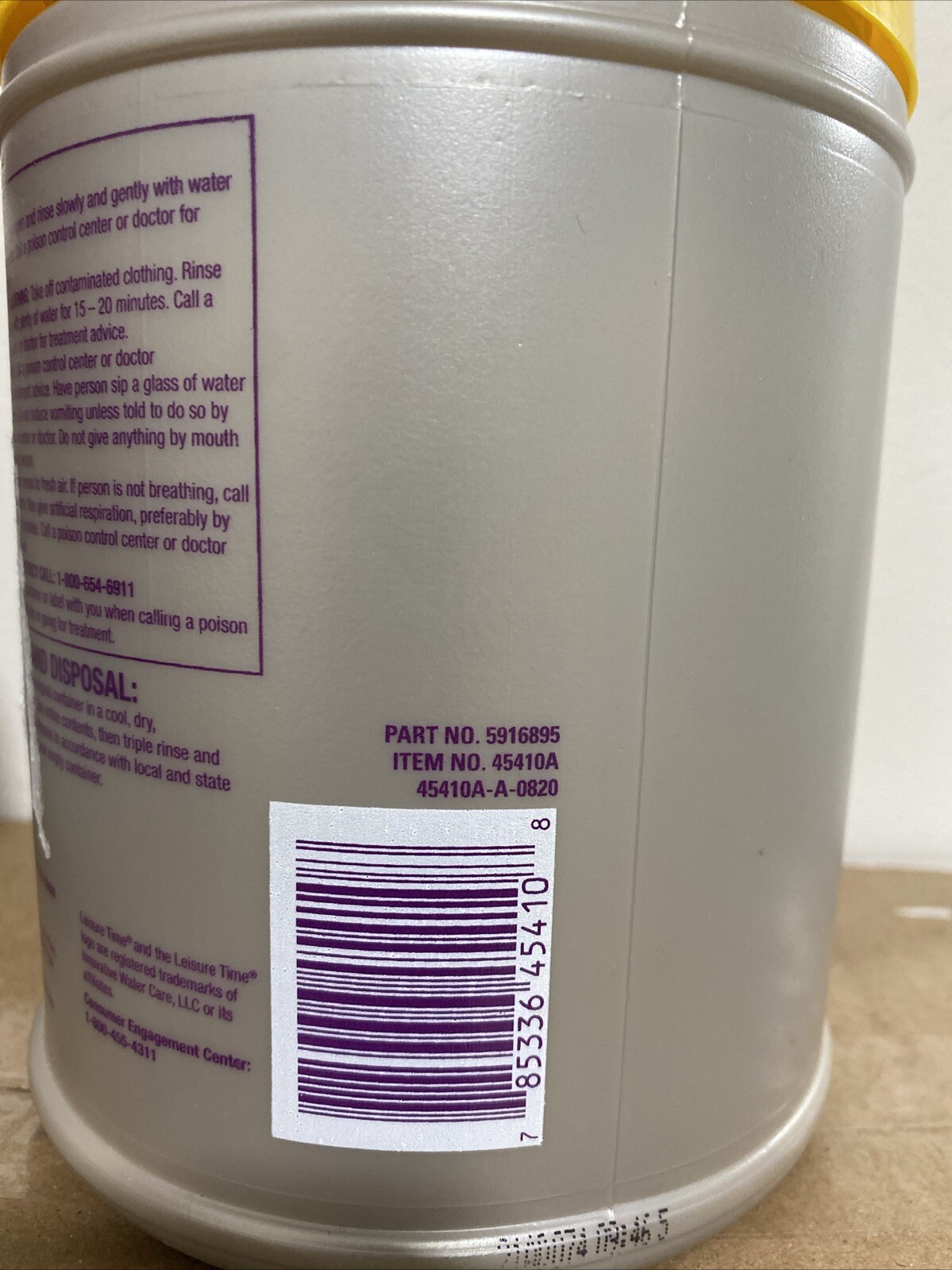 Advantis Leisure Time 45410A 3lb pH Balance Plus / Hard Water – Case of 6