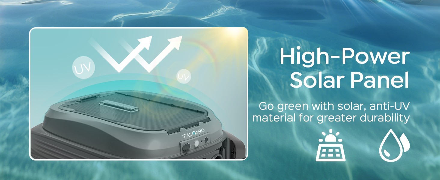 Solar Powered Robotic Pool Surface Skimmer, APP Control, (2026) TALOSBO SK01