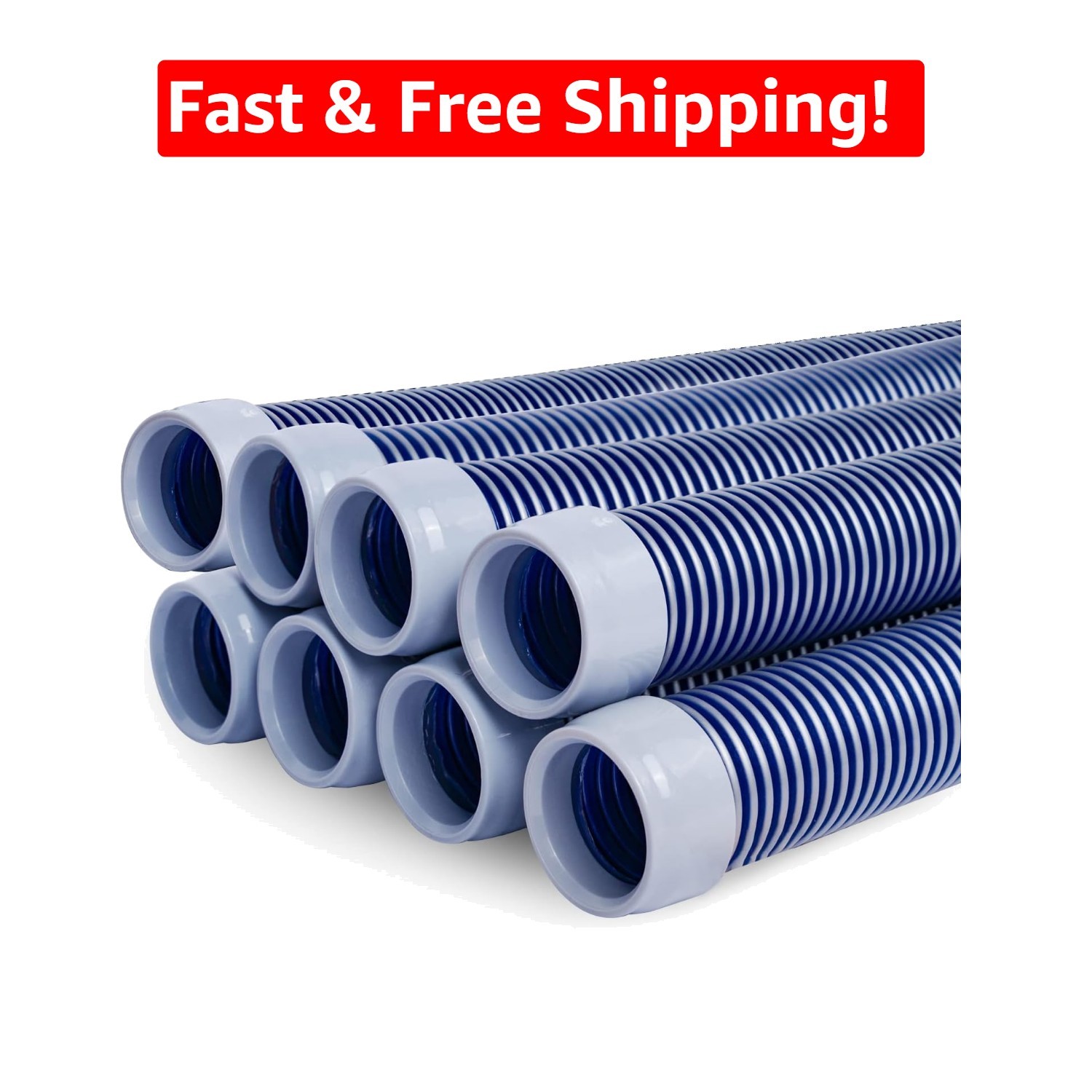 Professional 26ft Swimming Pool Vacuum Hose, 1.5” for All Automatic Cleaners