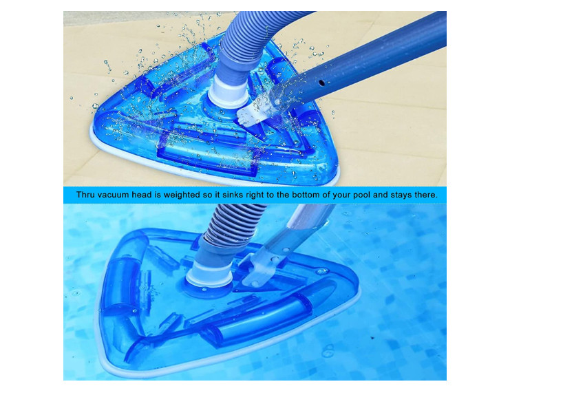 Vacuum Head Above Ground Inground Swimming Pool Fiberglass Brushes Plastic Pools