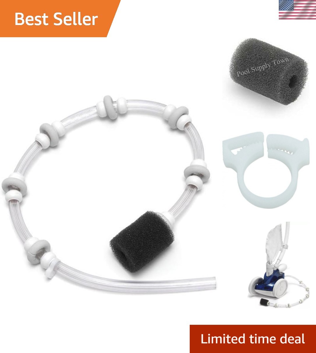 3FT Sweep Hose Kit for Zodiac Polaris 360 Pool Cleaners – Complete Set