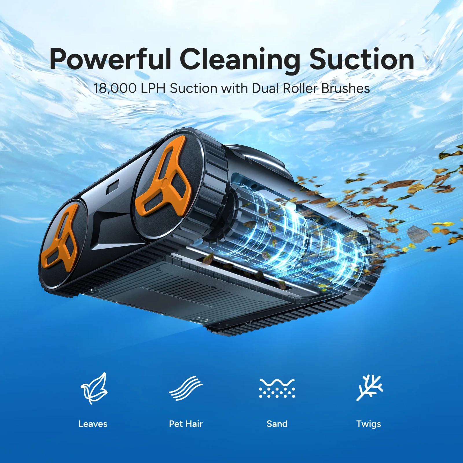 iGarden KN Series 3.5H Runtime Robotic Pool Vacuum Cleaner for In Ground Pool