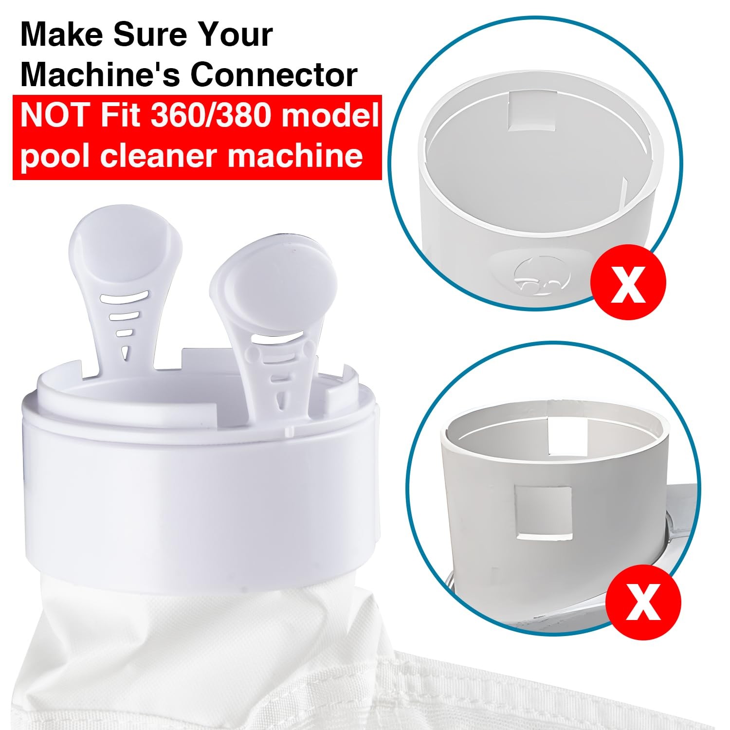 Pool Cleaner Bags Replacement for Polaris 280, 480 2 Pack K16 K13