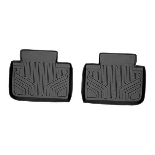 MAXLINER Floor Mats 2nd Row Liner Black for 2014-2018 Lexus IS Sedan Rear