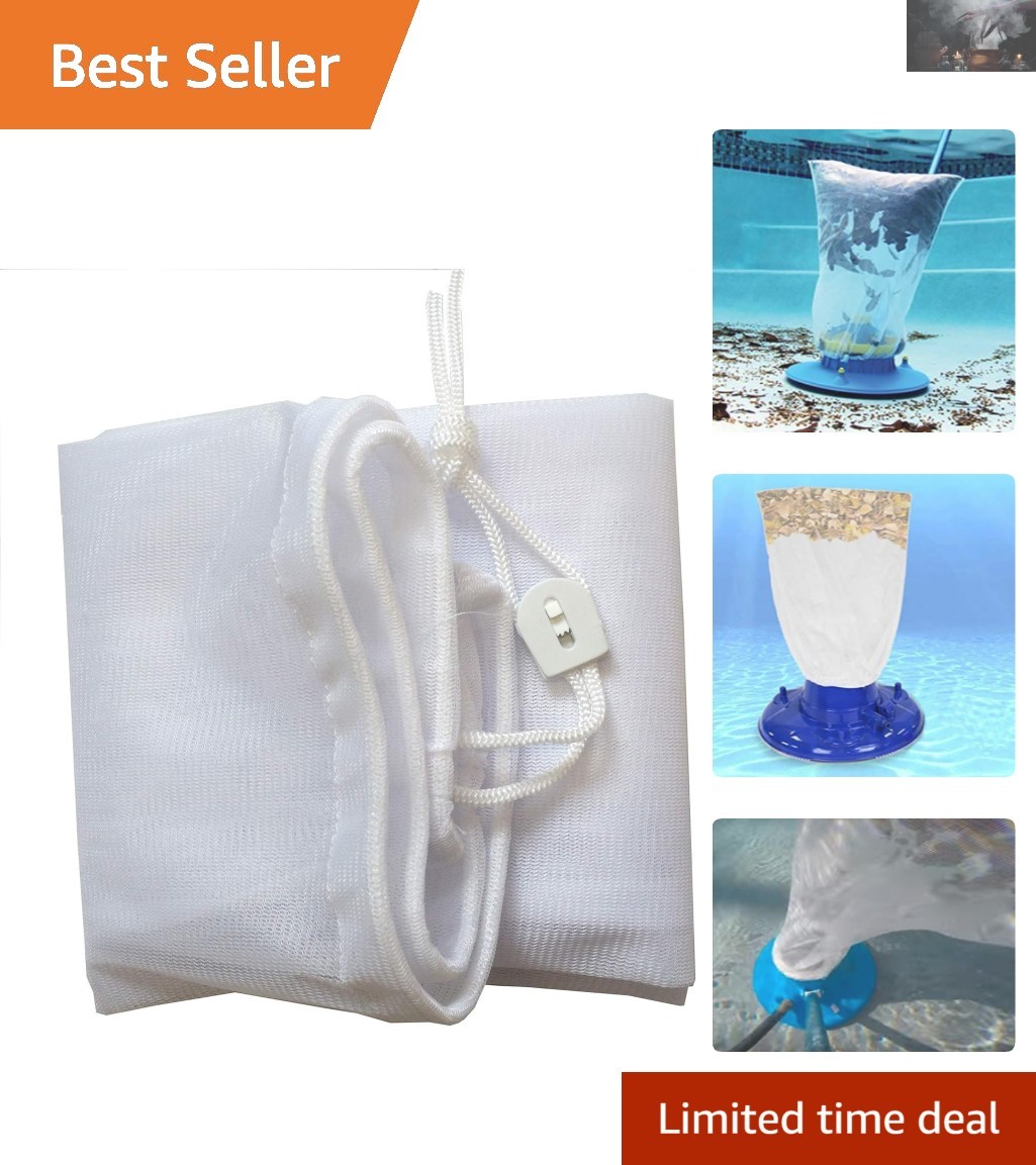 Universal Pool Leaf Catcher Bag 16&Prime;x24&Prime; with Durable Mesh Design for Clean Pools