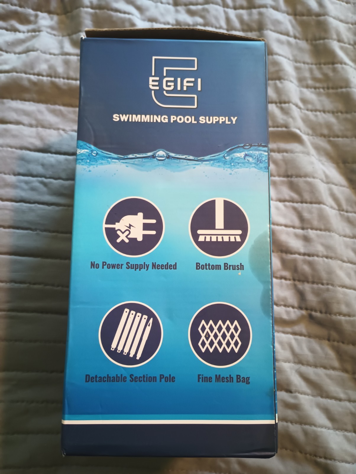 Pool Vacuum for Above Ground Pool with Nylon Mesh Net, Jet Underwater Cleaner…