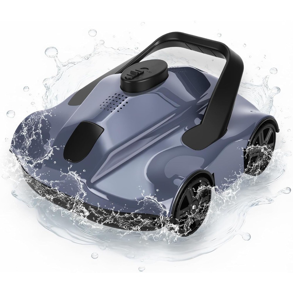 For 860Sq.Ft 2H Runtime Cordless Robotic Pool Cleaner Wall Climbing Waterline US