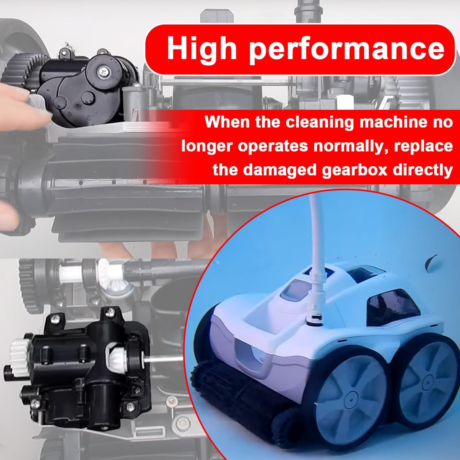 R0837300 Gearbox Assembly for Polaris Qua*ttro P40/Sport Pressure Pool Cleaner-