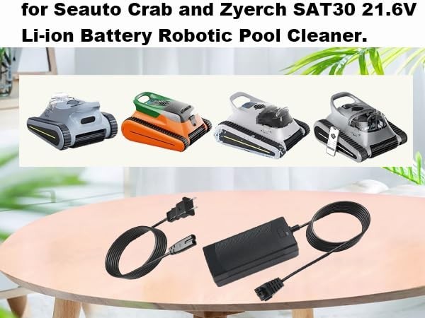 26V Charger for 21.6V Battery Pool Cleaner, Compatible with Robotic Vacuums