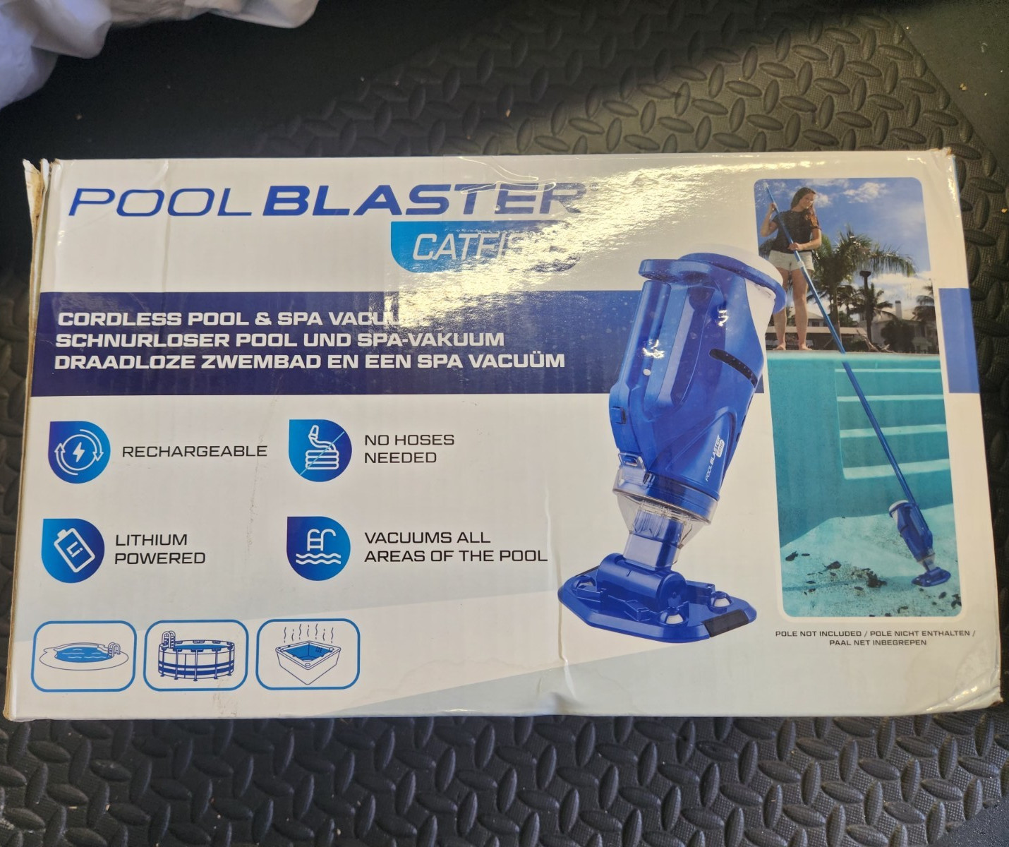 Pool Blaster Catfish Cordless Rechargeable Lithium Pool & Spa Vacuum w/ Guide