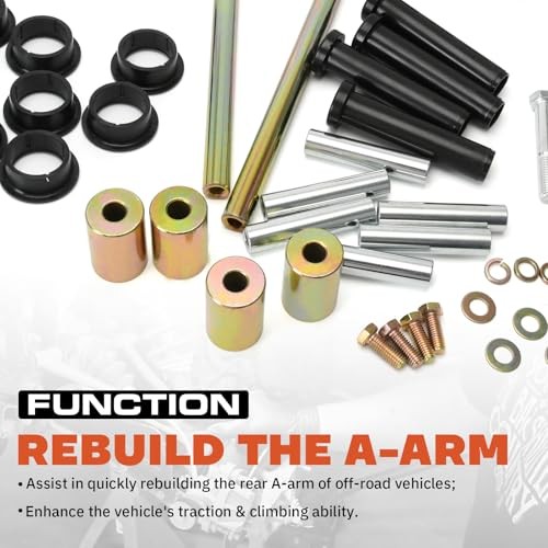 Rear Left and Right A-Arm Bushing Shafts Kit Replacement for Polaris Sportsman