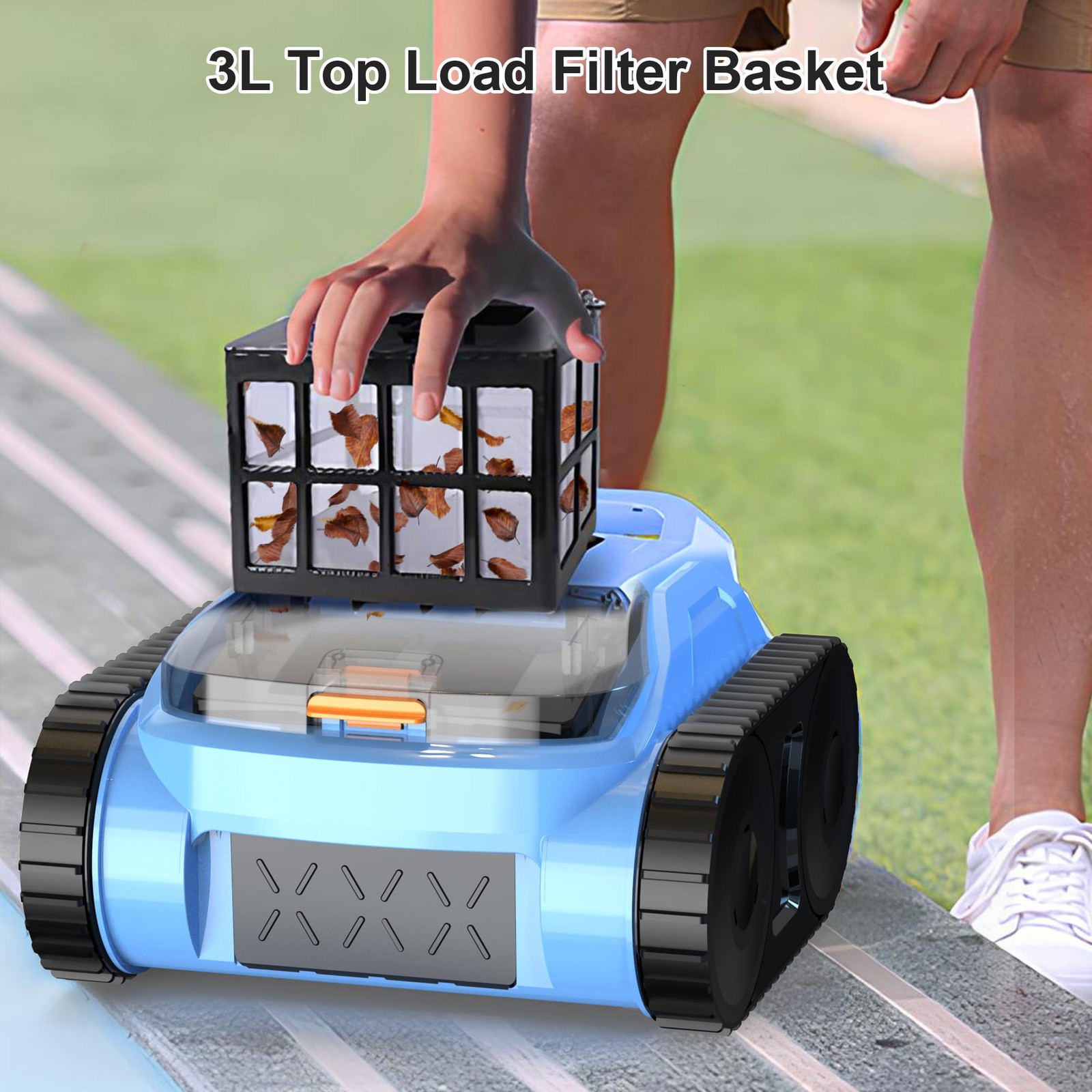 (2026 Upgrade) Pool Vacuum for Inground Pools,Cleaning Up to 2100 Sq.ft, 180 Min