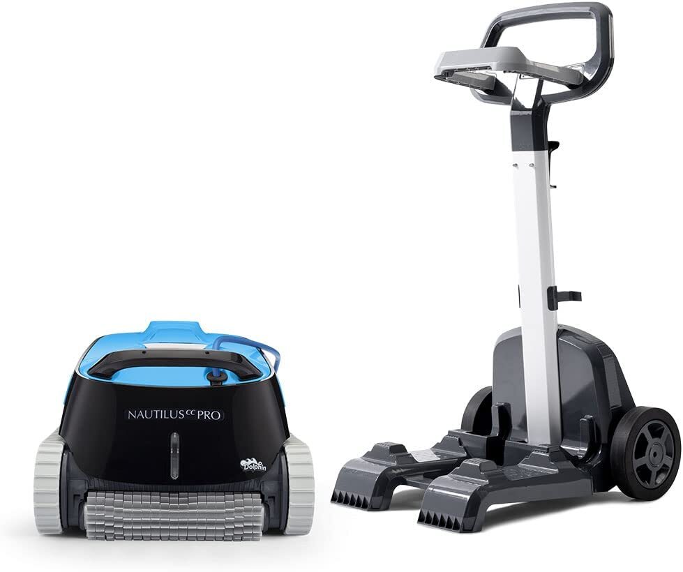 Dolphin Nautilus CC Pro Robotic Pool Vacuum Cleaner with Wi-Fi Control and Caddy