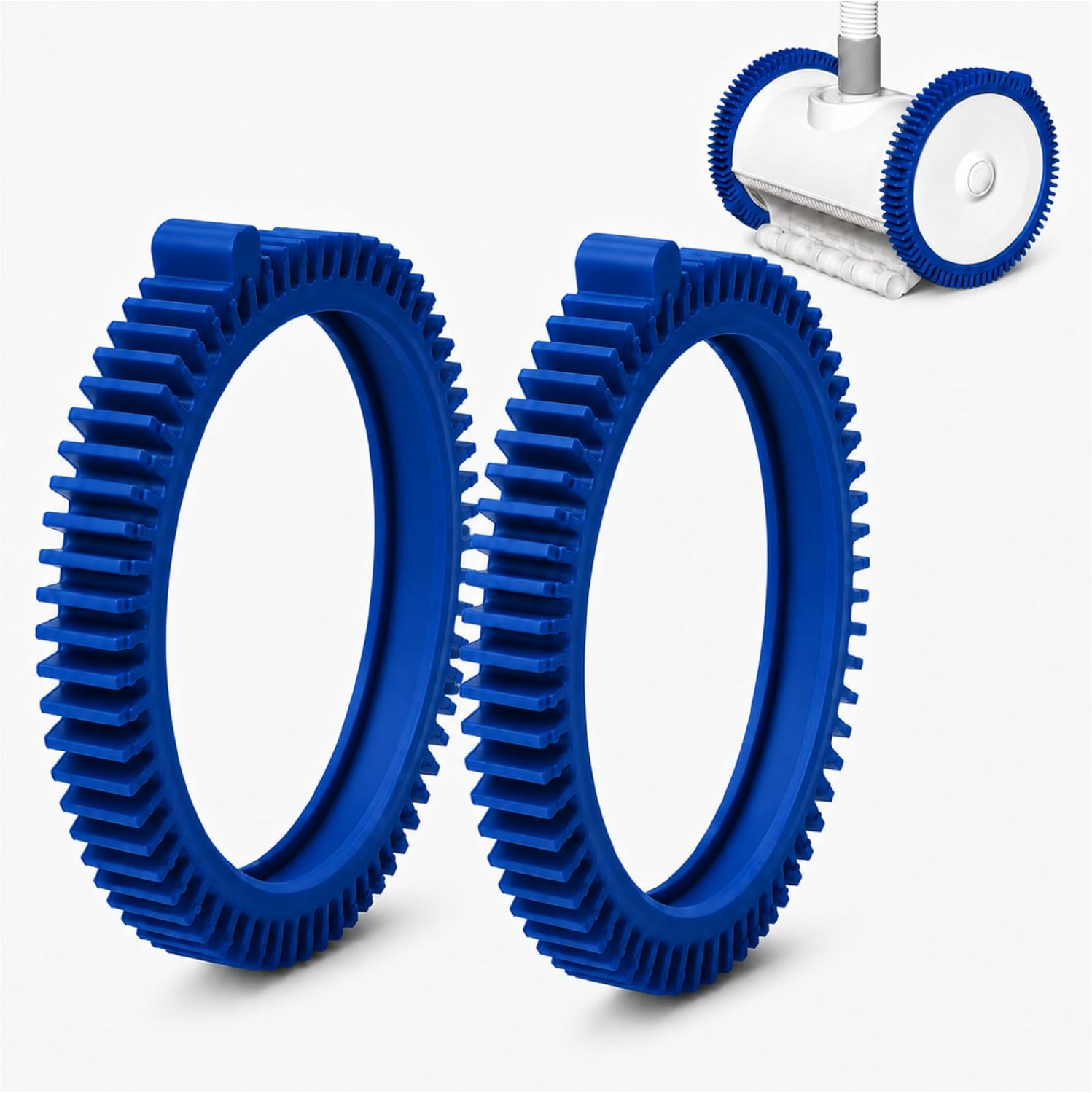 2 Pack 896584000-143 Blue Front Tire Kit with Super Hump, Compatible with Haywar