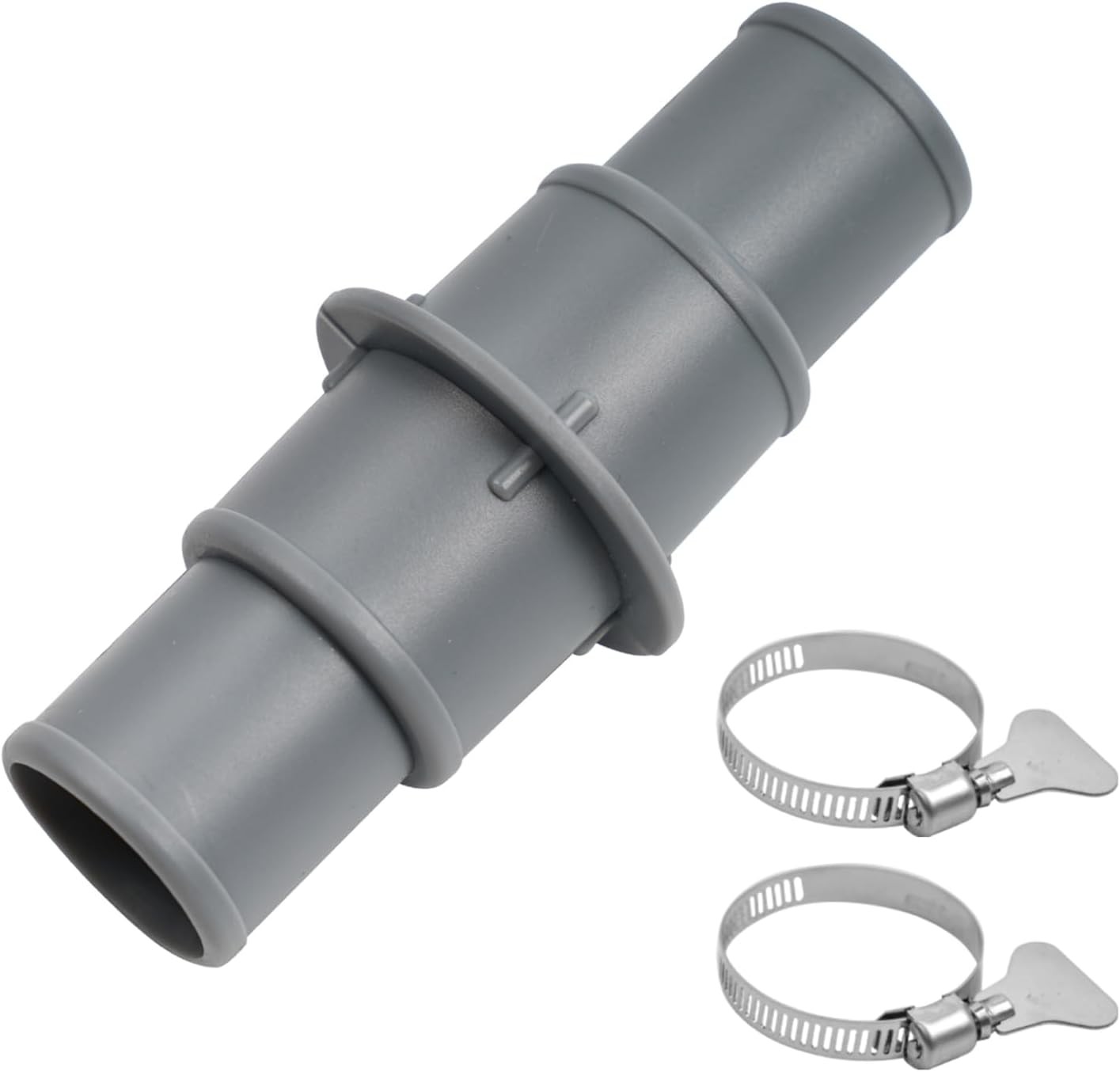 Pool Hose Adapter Connector Coupling 1-1/4&Prime; or 1-1/2&Prime; Plastic Pool Vacuum Hose A
