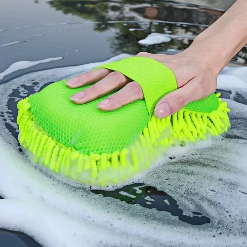 Microfiber Car Washer Sponge Cleaning Car Care Detailing Brushes Washing Towel