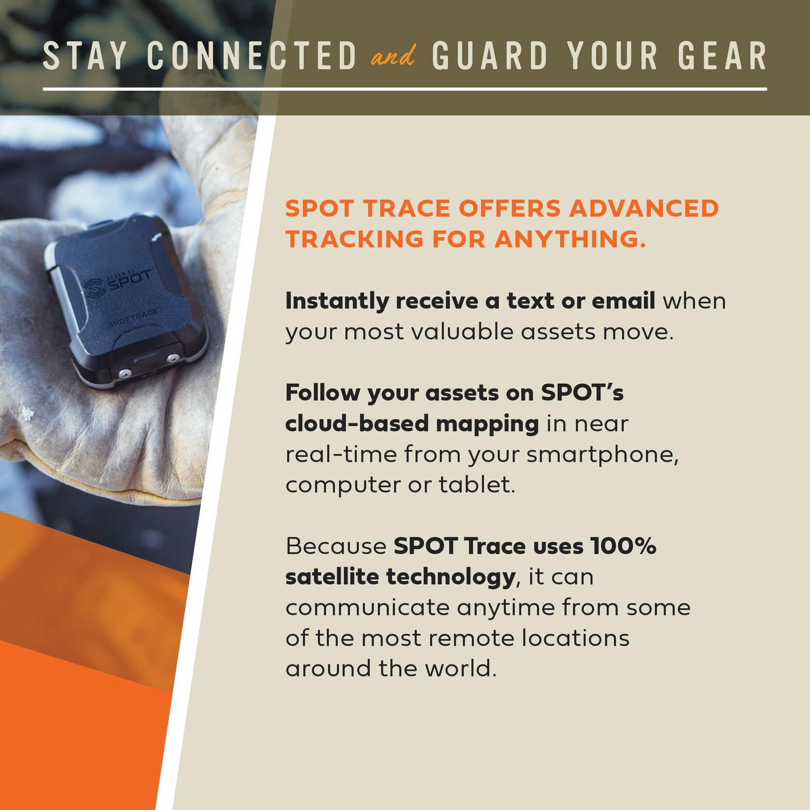 New Open Box – Spot Trace Satellite Tracking Device | Subscription Required