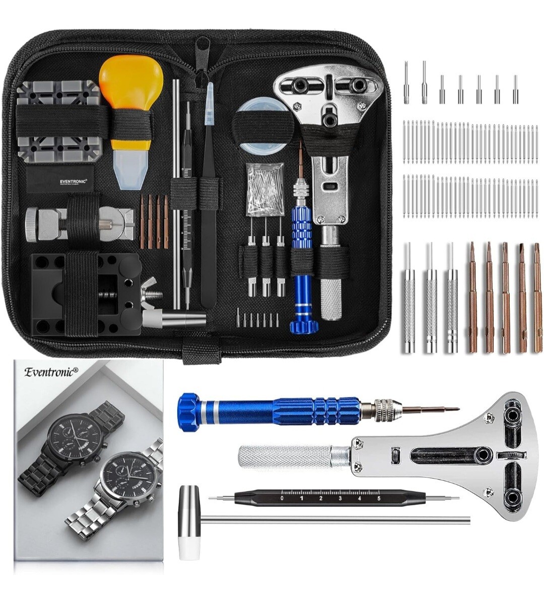 Eventronic Watch Repair Kit, Professional Battery Replacement Tool,…