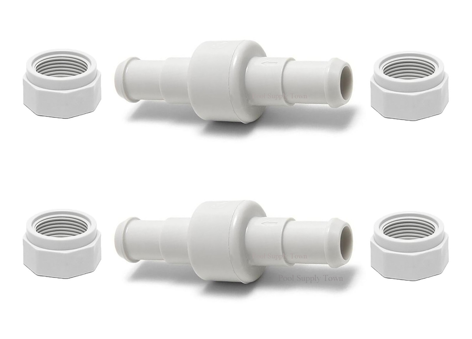 2 PK Hose Swivel D20 and Hose Nut D15 Kit for Polaris 280, 380, 180 Pool Cleaner