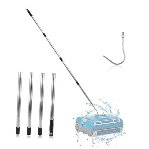 Hook for Robotics Pool Cleaner, with 68 Inches Adjustable Stainless silver