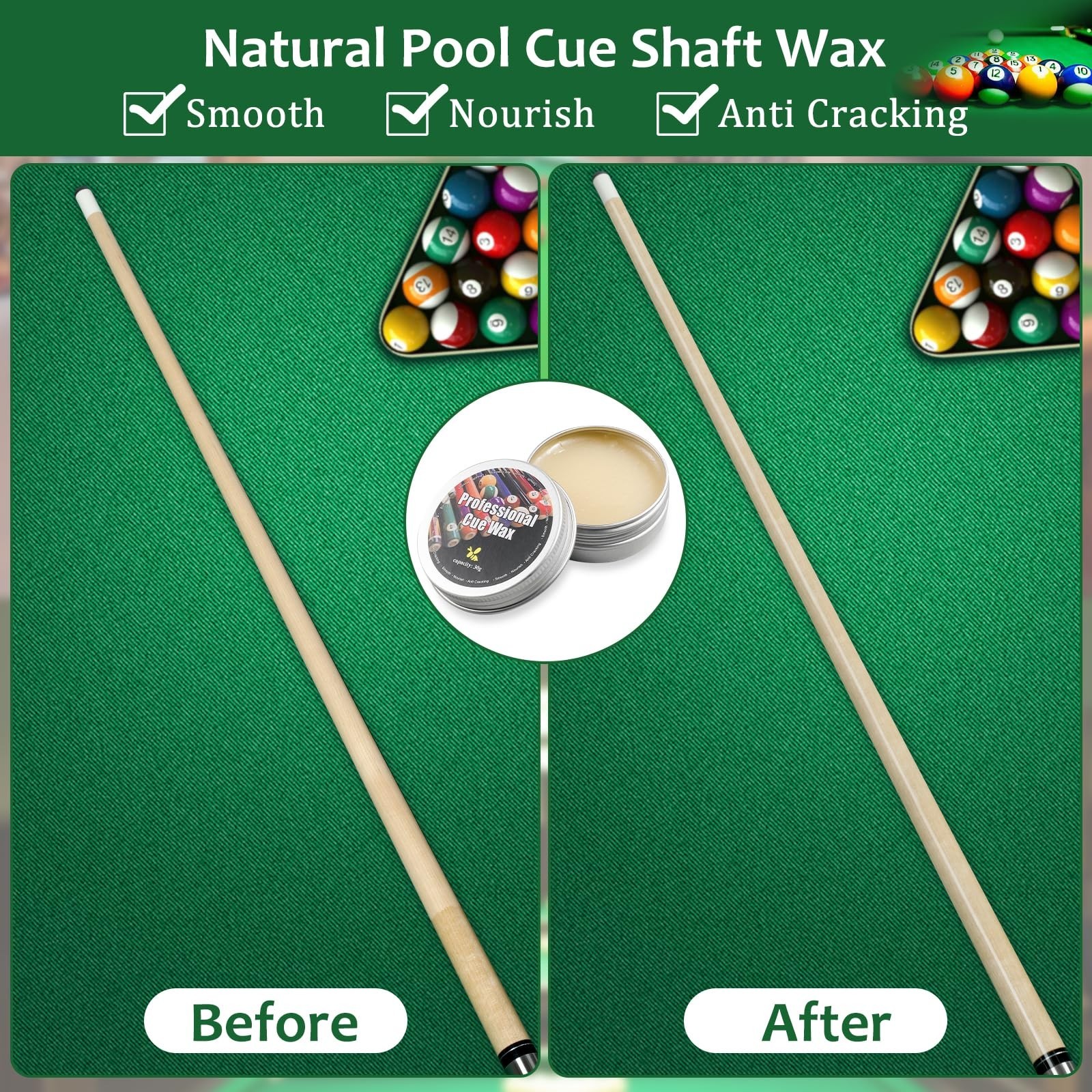 Pool Table Brush Set, 14pcs Billiard Table Felt and Cue Cleaning Accessories …