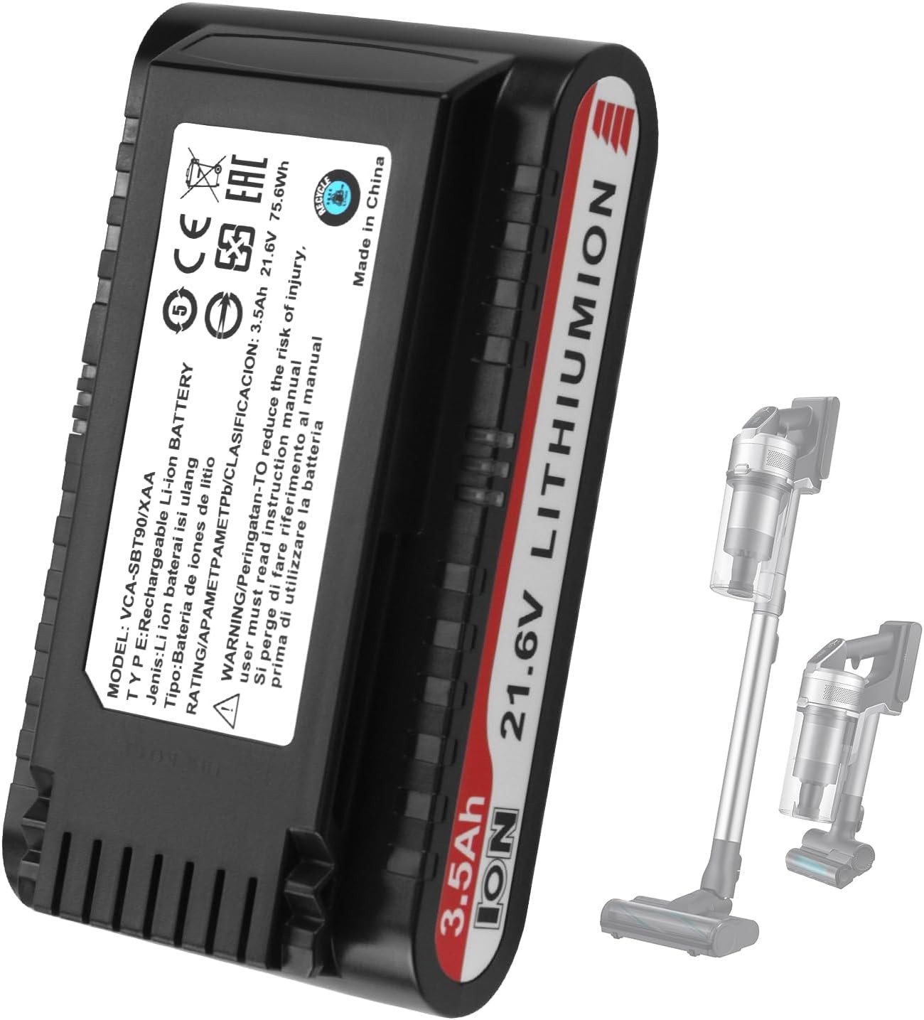 Replacement for Samsung VCA SBT90 VCA SBTA60 VCA SBT90E VCA SBT90EB Battery