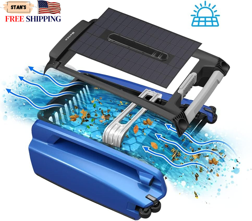 Betta SE Solar Powered Automatic Robotic Pool Surface Skimmer Cleaner Blue NEW