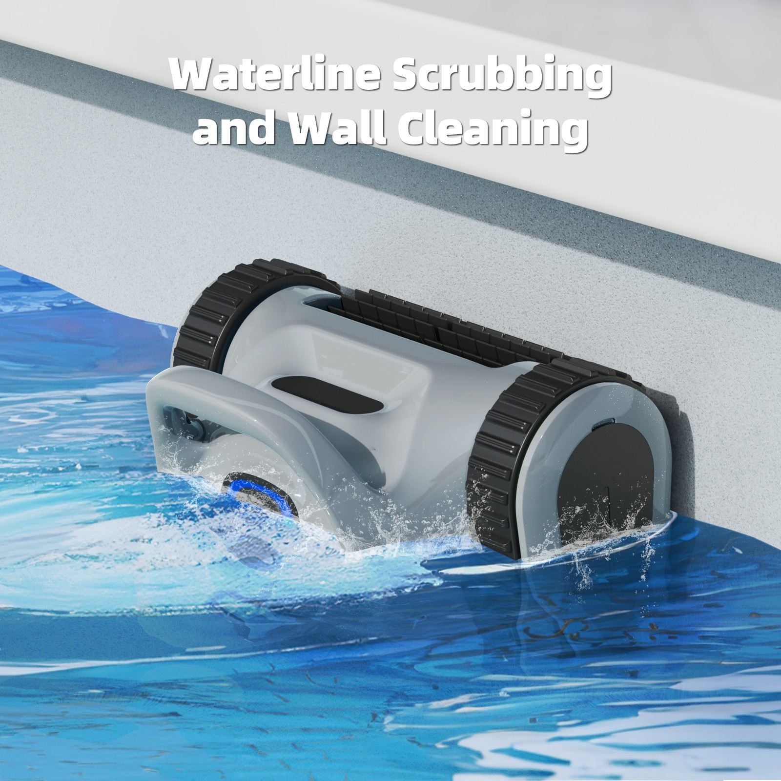 Robotic Pool Cleaner Pool Vacuum Cordless Wall Climbing for Above Inground Pools