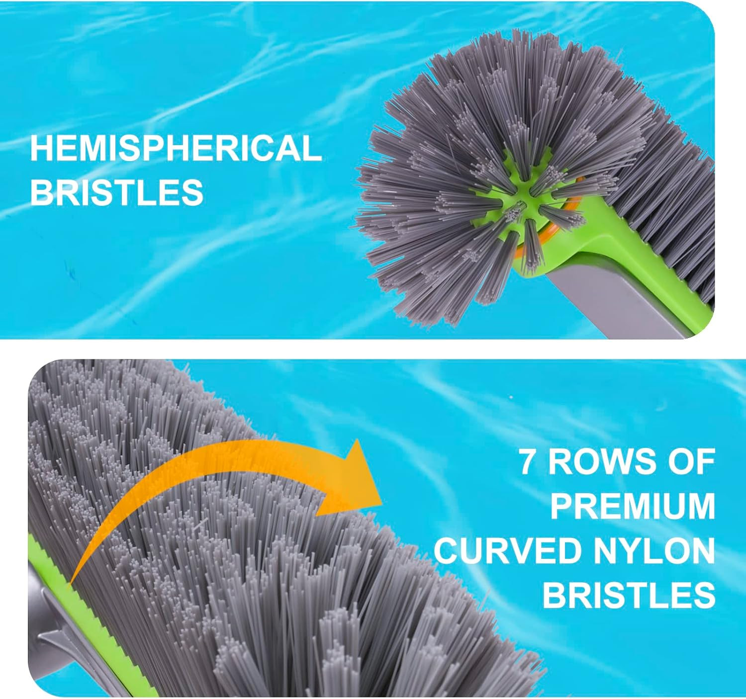 Sepetrel Pool Brush Head for Cleaning Walls,Heavy Duty Inground/Above Ground Swi